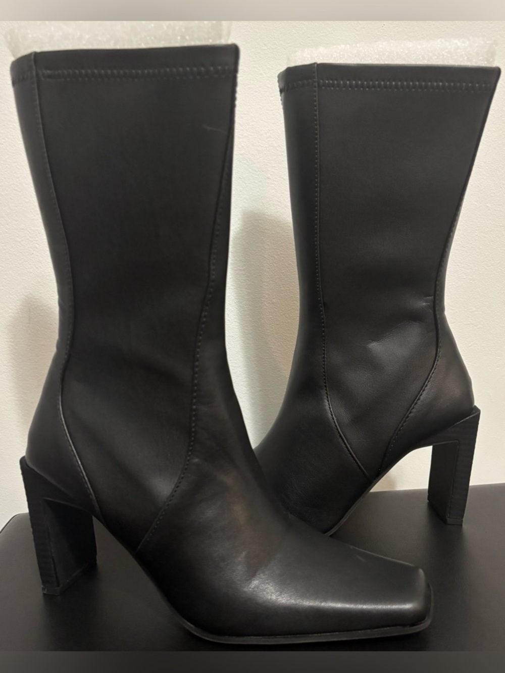 NWOB Dolls Kill / Generation Kiss Black Autumn Clash Heeled Booties